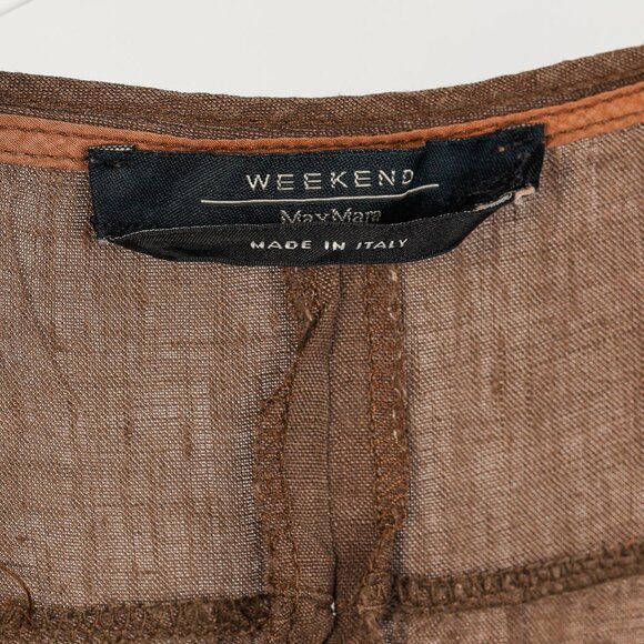 Weekend Max Mara Brown Linen Tank Dress - Picture 7 of 7